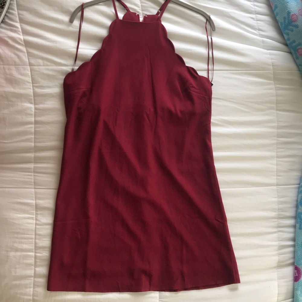 Lulus Endlessly Endearing Wine Red Dress